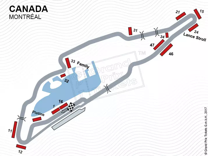 Canadian Grand Prix 2022 Seating Chart